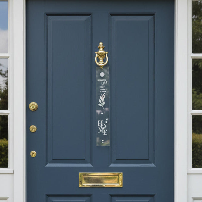 Fensterbilder zum Aufhängen - Acryl 2er Set klar & satiniert