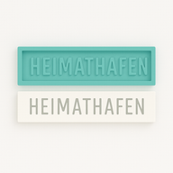 Silikonform mit Schrift Heimathafen Heimat Hafen – perfekt für DIY-Projekte, Resin-Gießen, Seifenherstellung oder kreative Bastelideen