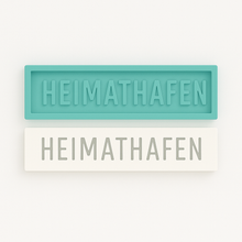 Lade das Bild in den Galerie-Viewer, Silikonform mit Schrift Heimathafen Heimat Hafen – perfekt für DIY-Projekte, Resin-Gießen, Seifenherstellung oder kreative Bastelideen
