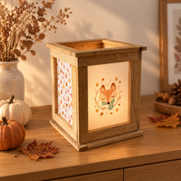 Bastelvorlage Herbst Fuchs Laterne Vorlage - PDF zum Ausdrucken DIY