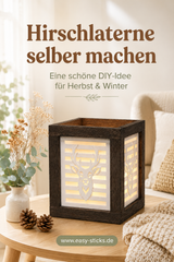 Silikonform Hirsch – Laterne Seitenteil für Easy-Sticks