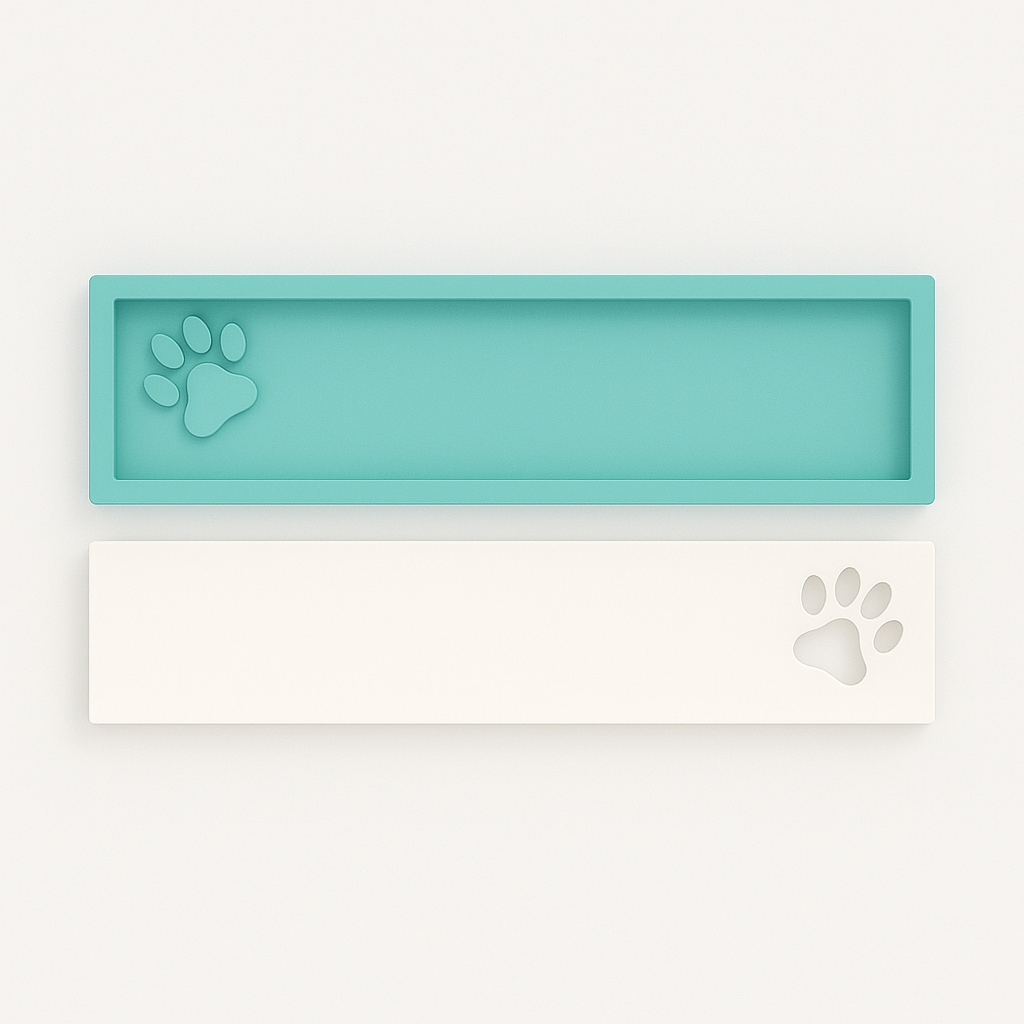 Silikonform mit Pfotenabdruck – perfekt für DIY-Projekte, Resin-Gießen, Seifenherstellung oder kreative Bastelideen