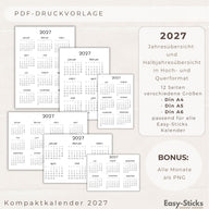 PDF - Kompaktkalender Dateien 2027