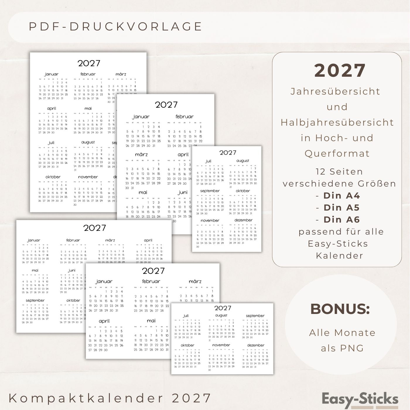 PDF - Kompaktkalender Dateien 2027