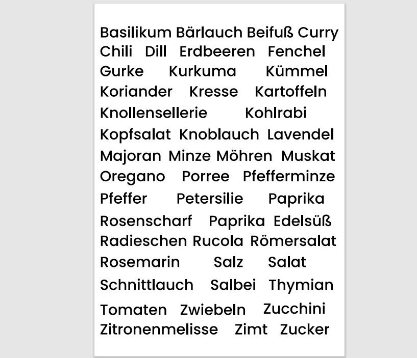 Kräuter Sticker Rub Ons A4 – Wetterfest, Kratzfest & Einfaches Anbringen für Gewürzdosen