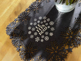 Let it snow Schneeflocken Lass es schneien Plotter Datei zum Downloaden T-Shirt Pullover Tischdekoration