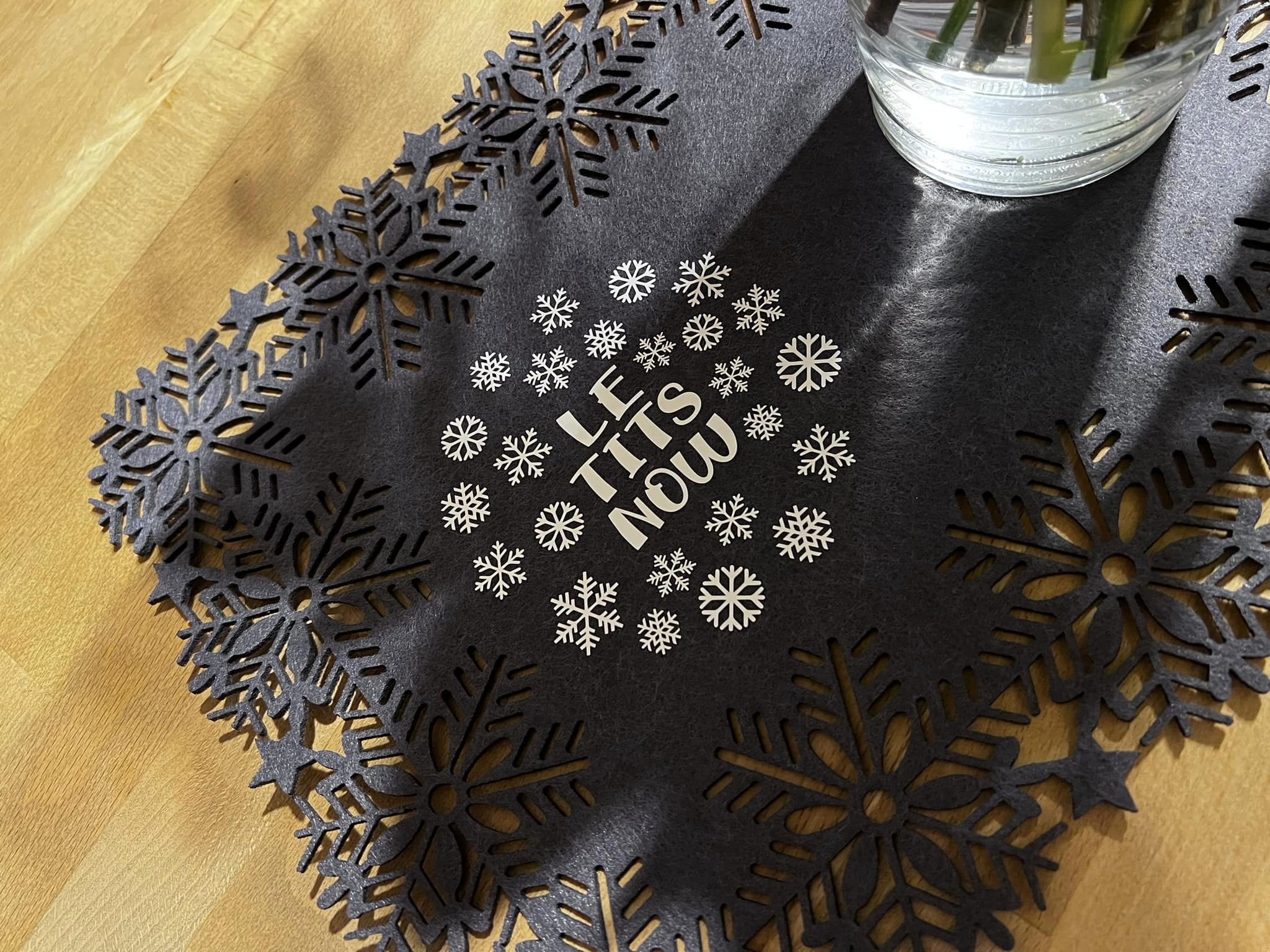 Let it snow Schneeflocken Lass es schneien Plotter Datei zum Downloaden T-Shirt Pullover Tischdekoration