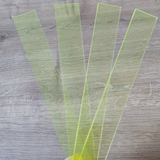 Easy-Sticks Acryl Gelb - 4 Stück - 16 cm Länge, fluoreszierende Acrylstäbe in leuchtender Gelbtönung für Bastelarbeiten.