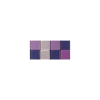 Acryl Mosaik Basteln Set, Transparent lila, 1x1cm, 205 Stück für Kreative DIY-Projekte