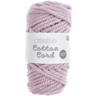 Makramee Garn Lavendel 130g 25m, 100% Baumwolle, Ideal Für Anfänger, 5mm Dicke