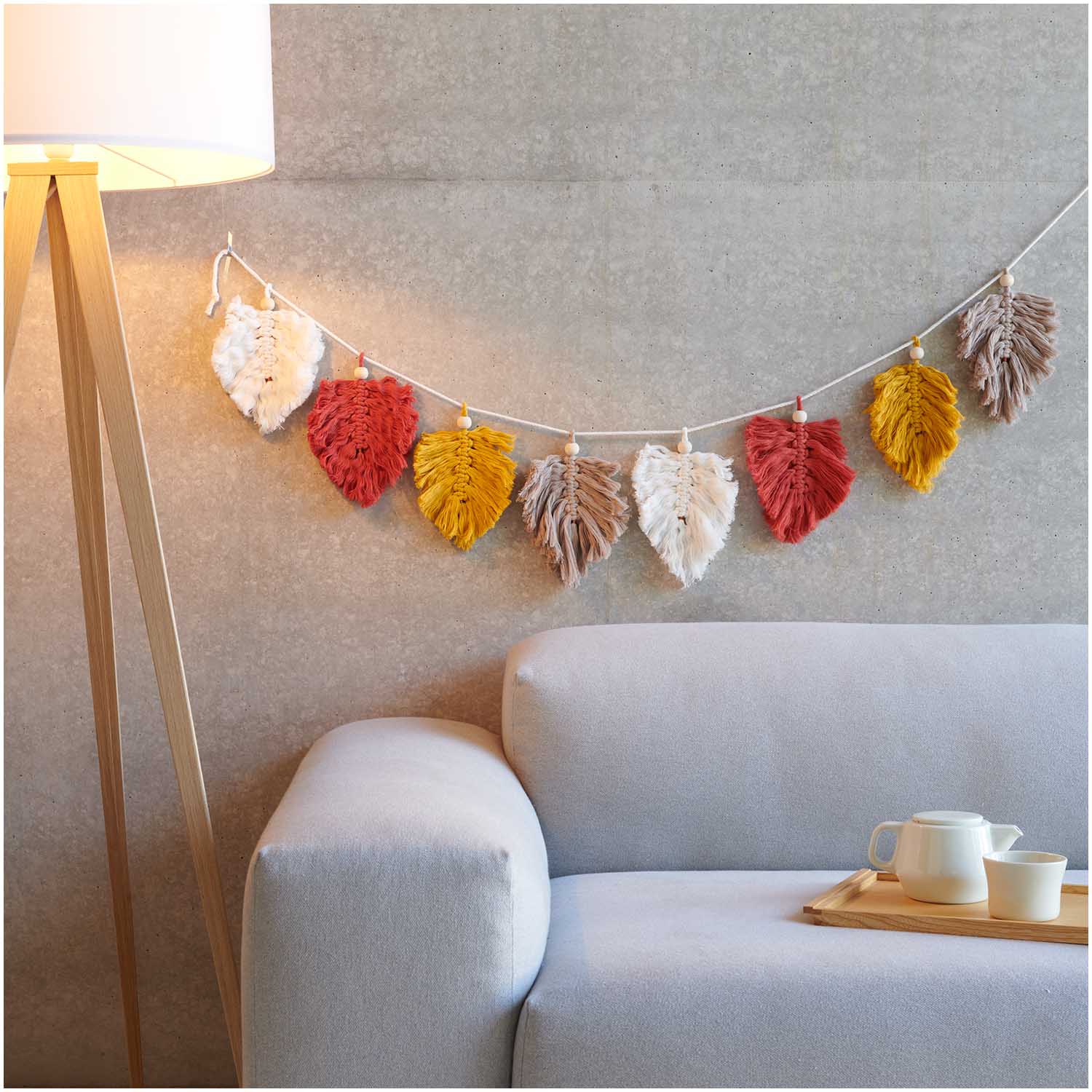 Makramee Garn Kaufen: Rico Design Creative Cotton Cord Senf Gelb, 130g, 25m, 100% Baumwolle, 5mm Stärke