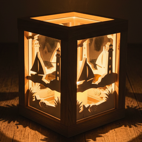 maritime-laterne-4-seitig Urlaub Silikonform