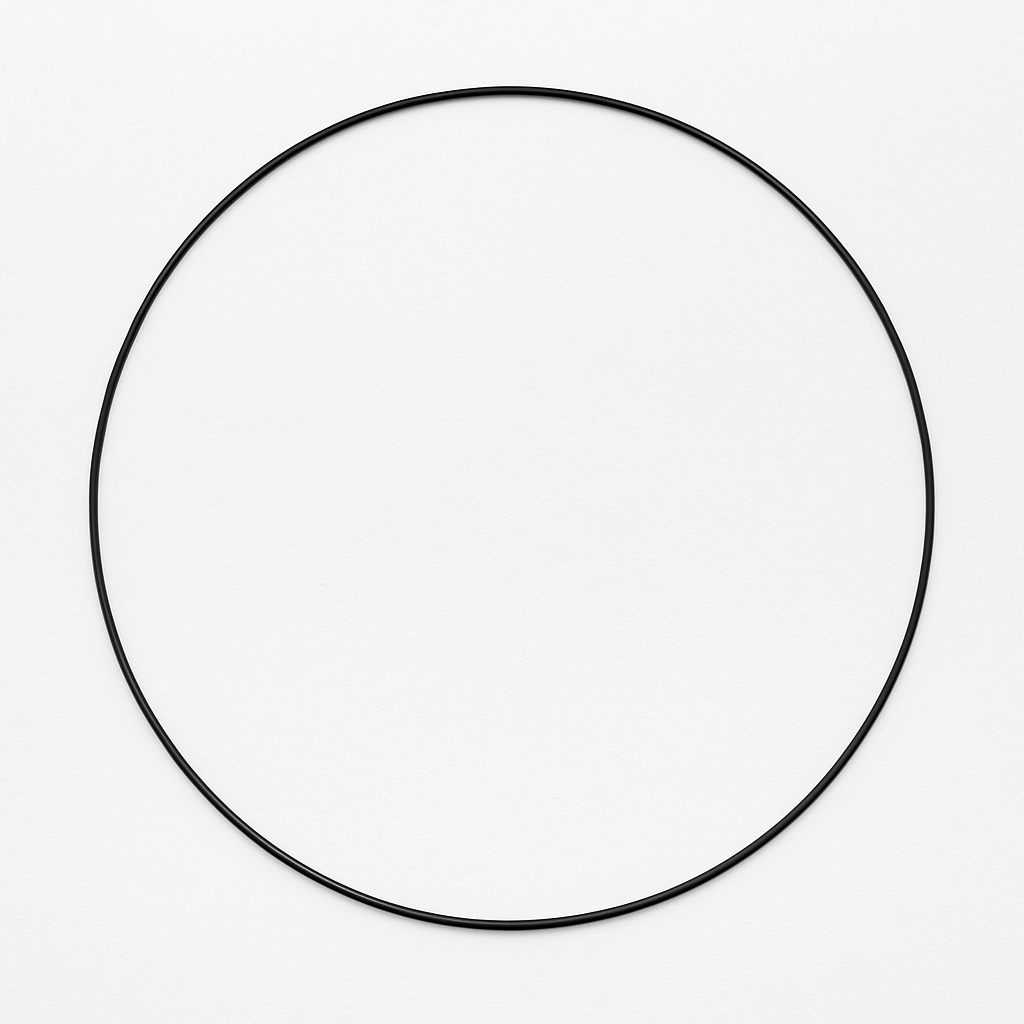 Schlicher metallischer Ring in schwarz, 30cm Durchmesser, ideal für kreative Türkränze, erhältlich bei easy-sticks.
