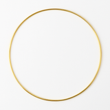 Schlicher goldener Ring, 30 cm Durchmesser, ideal für kreative Türkränze, erhältlich bei easy-sticks.