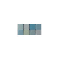 Acryl Mosaik Basteln Set, Transparent blau, 1x1cm, 205 Stück für Kreative DIY-Projekte