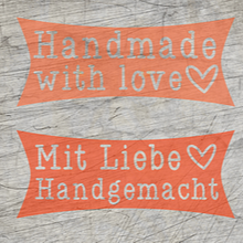 Lade das Bild in den Galerie-Viewer, Mit Liebe handgemacht - Plotterdatei
