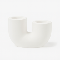 Moderne Silikonform von Easy-Sticks für U-Kerzenhalter in elegantem Weiß, ideal für kreative DIY-Kerzenständer. Perfekt für individuelle Designs und vielseitige Gießmaterialien.