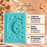 Silikonform - Mond und Sterne Laternen Seitenteil