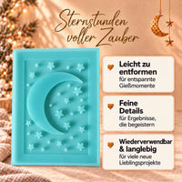 Silikonform - Mond und Sterne Laternen Seitenteil