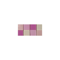 Acryl Mosaik Basteln Set, Transparent rosa pink, 1x1cm, 205 Stück für Kreative DIY-Projekte