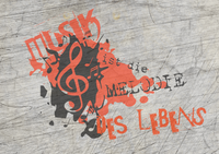 Musik Notenschlüssel ist die Melodie des Lebens Plotterdatei zum download