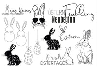 Randlose Rub On UV Sticker 4 A5 Für Aufkleber Ostern Basteln - Wetterfest, Kratzfest, Einfache Anwendung