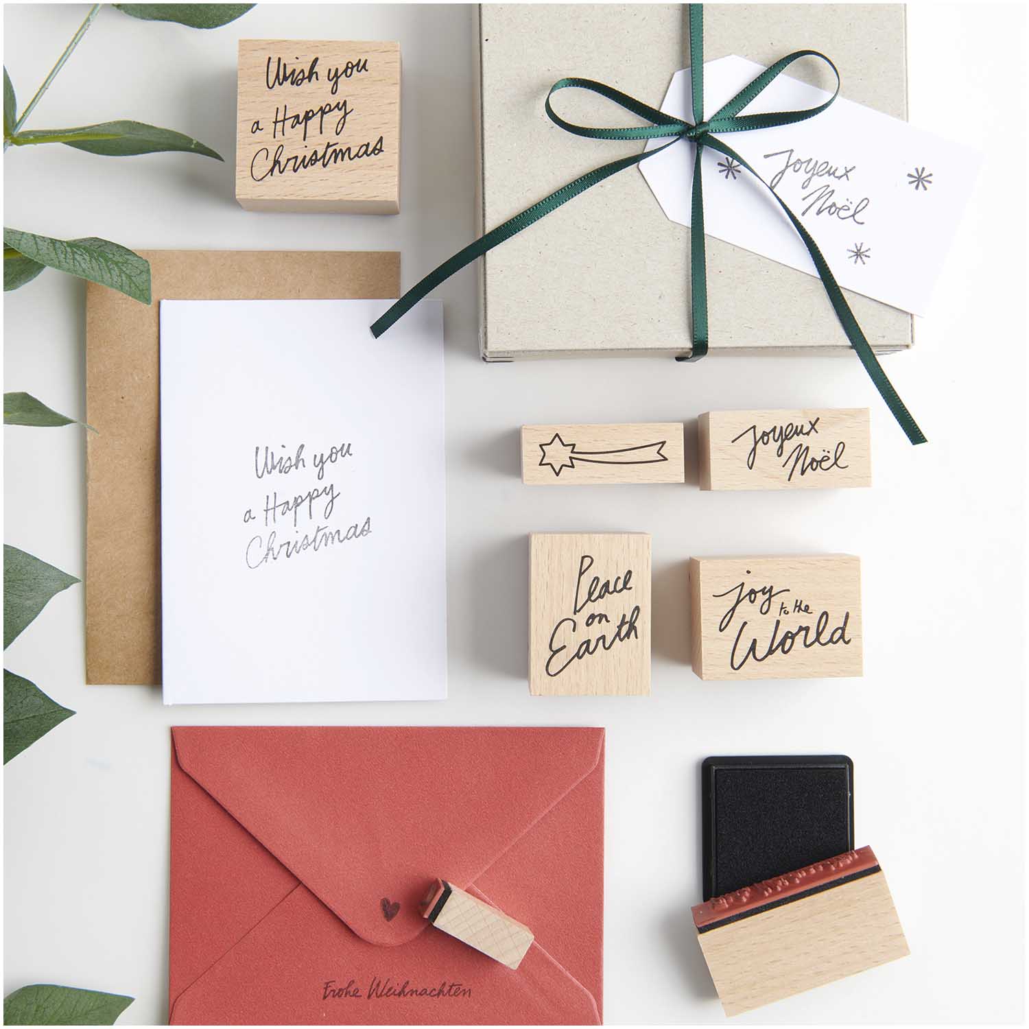 Weihnachtsstempel Set "Christmas Rocks!" Mit Handlettering Für Kreative Weihnachtsprojekte