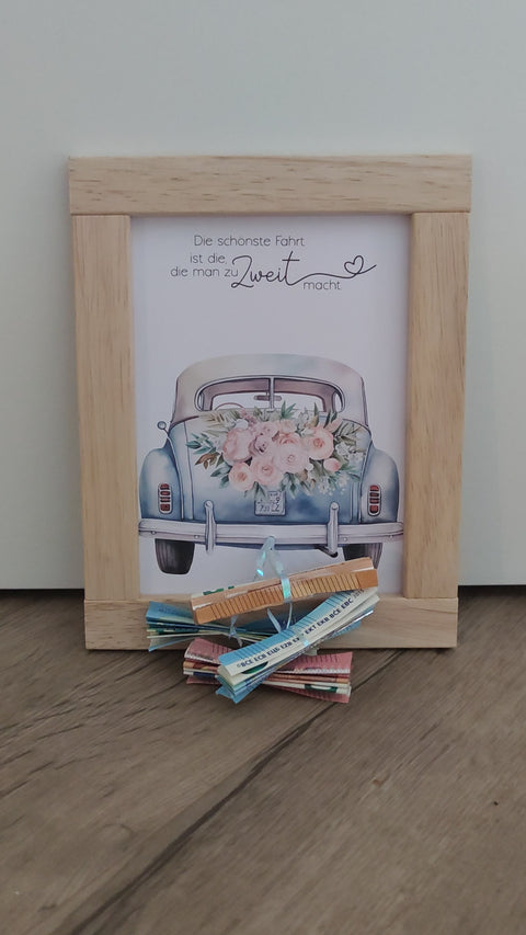 Klötzchen Geschenkidee zur Hochzeit