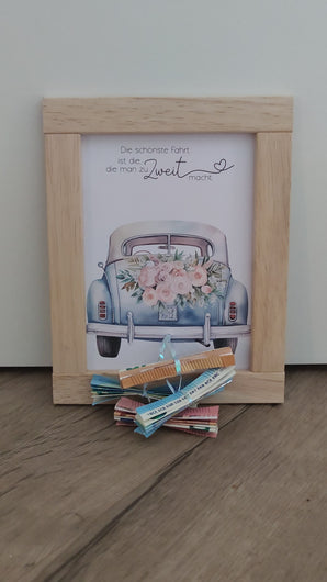 Klötzchen Geschenkidee zur Hochzeit