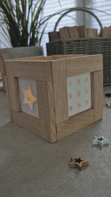 Hier siehst du, wie man diese schöne Laterne bastelt mit der Silikonform.