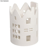 Silikon Gießform Windlicht Häuser ø 8 x H 11,20 cm