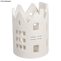 Silikon Gießform Windlicht Häuser ø 8 x H 11,20 cm