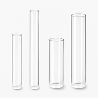 Transparente Flachboden Reagenzgläser im Set von easy-sticks, ideal für Laboranwendungen und kreative Projekte. Dieses Set umfasst Reagenzgläser mit Durchmessern von Ø 20 x 160 mm und Ø 20 x 110 mm.