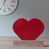 Rotes Großes Herz, 15cm x 15cm x 3mm – Dekoratives Bastelzubehör Für Kreative Projekte