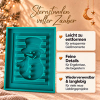 Silikonform - Schneemann Laterne Seitenteil