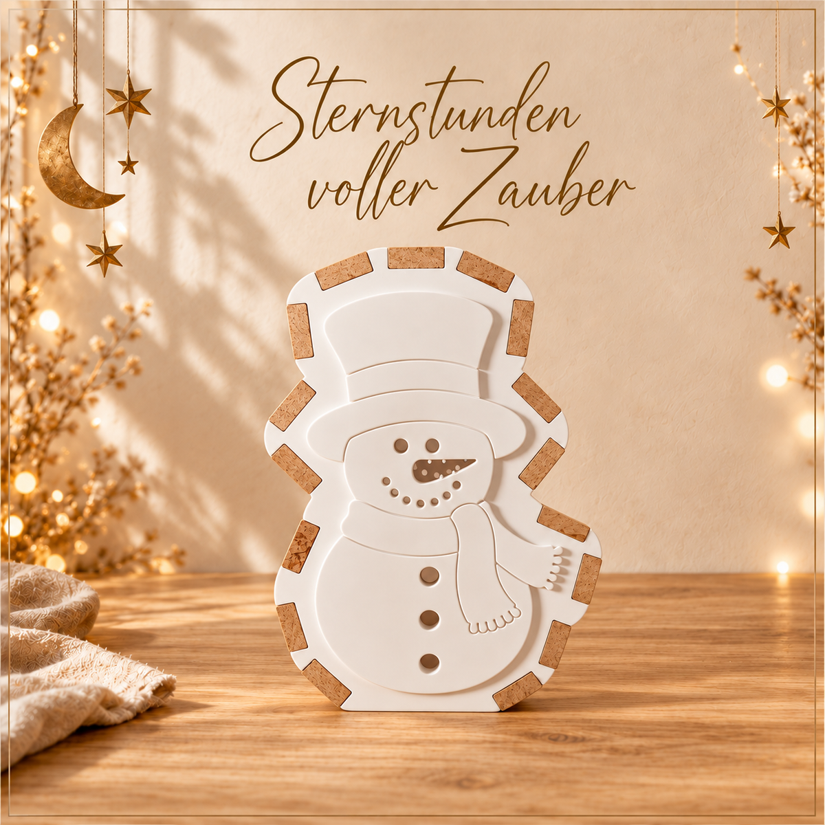 Schneemann Silikonform für deinen 3D Winterdeko