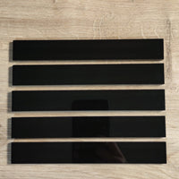 Easy-Sticks Acryl glänzend schwarz, 8 Stück für außen und innen