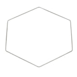 Metallsechseck in silber von easy-sticks, 20cm oder 30cm Durchmesser, ideal für kreative Dekoideen.