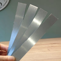 Easy-Sticks silber gebürstet, 4 Stück, UV-beständig, für Innen und Außen Bastelmaterialien