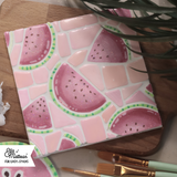 Silikonform - Melonenzauber rechteckig gegossen und angemalt