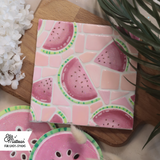 Silikonform - Melonenzauber rechteckig gegossen und angemalt
