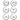 Sechs verschiedene Smiley-Gesichter, dargestellt in klaren schwarz-weißen Linien. Enthält fröhliche, nachdenkliche und traurige Emojis. Perfekt für kreative Anwendungen mit dem Stempel Clear, Smile von easy-sticks.
