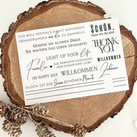 Schön, dass du da bist, Oh Happy Day, Willkommen Zuhause Rub On Sticker
