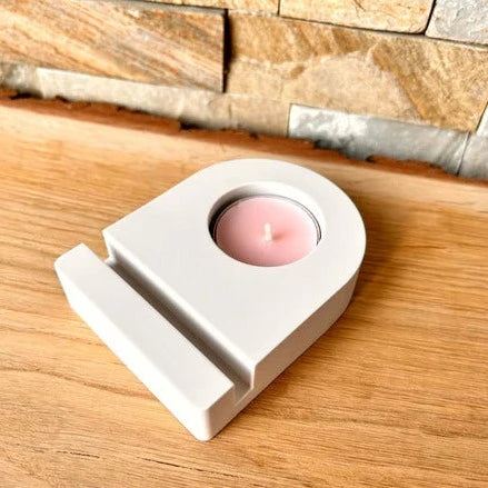 Eleganter Teelichthalter aus Silikon von Easy-Sticks, ideal für kreative Dekorationen und stimmungsvolle Beleuchtung.