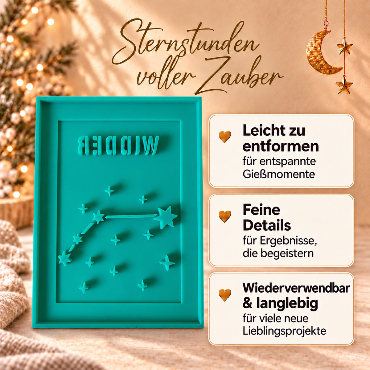 Silikonform - Widder Laternen Seitenteil