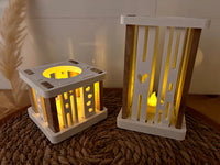 Silikon Gießform Für Windlicht Gießen - Quadratisch - Hochwertiges Silikon mit Klötzchen Easy-Sticks Hölzern Hölzchen