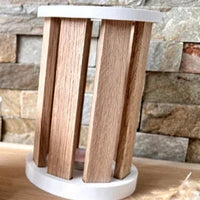 Silikon Gießform Rund Für DIY Windlicht Herstellen - Hochwertiges Material Klötzchen Bastelholz Easysticks