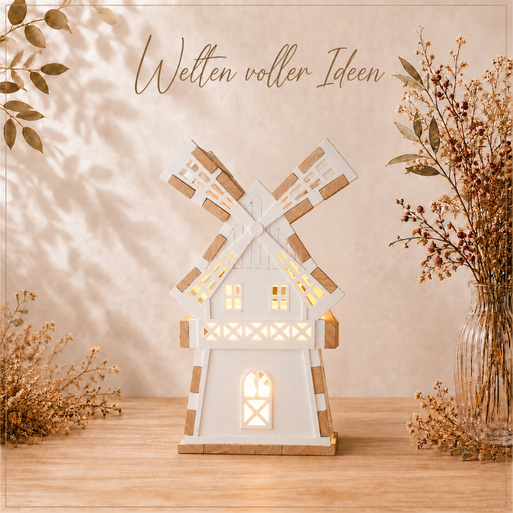 Silikonform Windmühle – DIY Gießform für kreative Deko