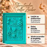 Winter Kaffee Kakao Tee Pause Silikonform Laternenseite