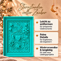 Winter Kaffee Kakao Tee Pause Silikonform Laternenseite